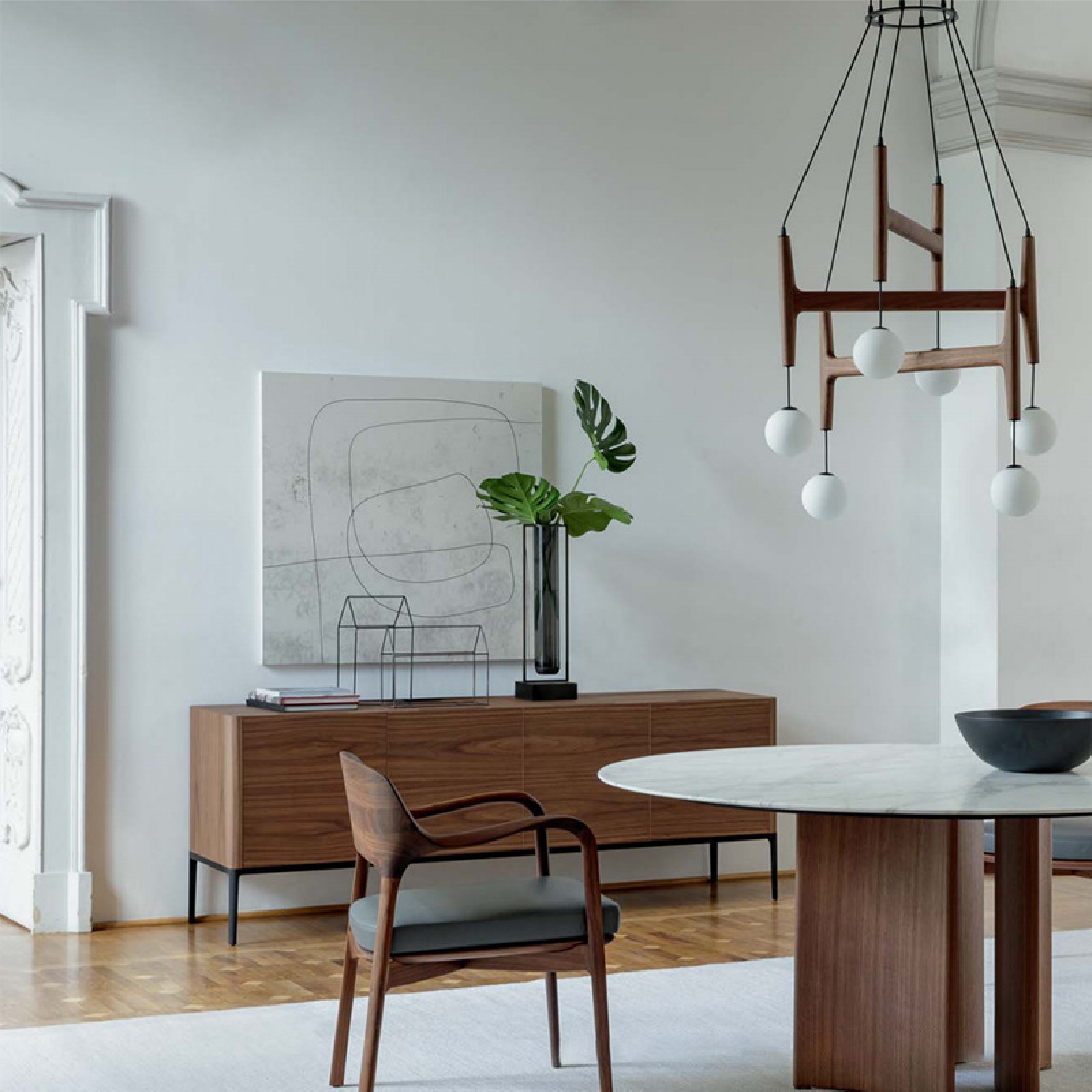 Modern Sculptural Chandelier