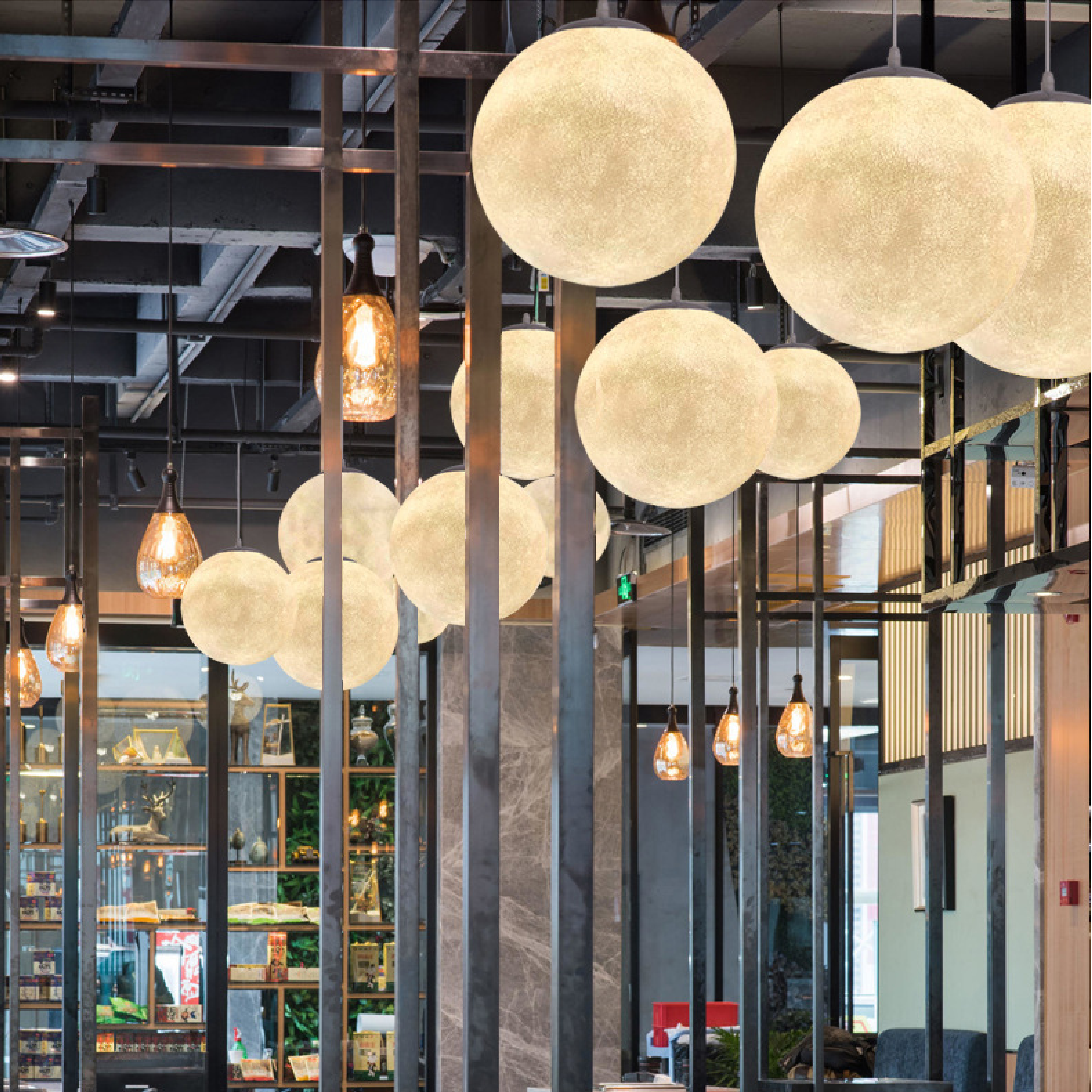 Lunar Glow Moon Pendant Light