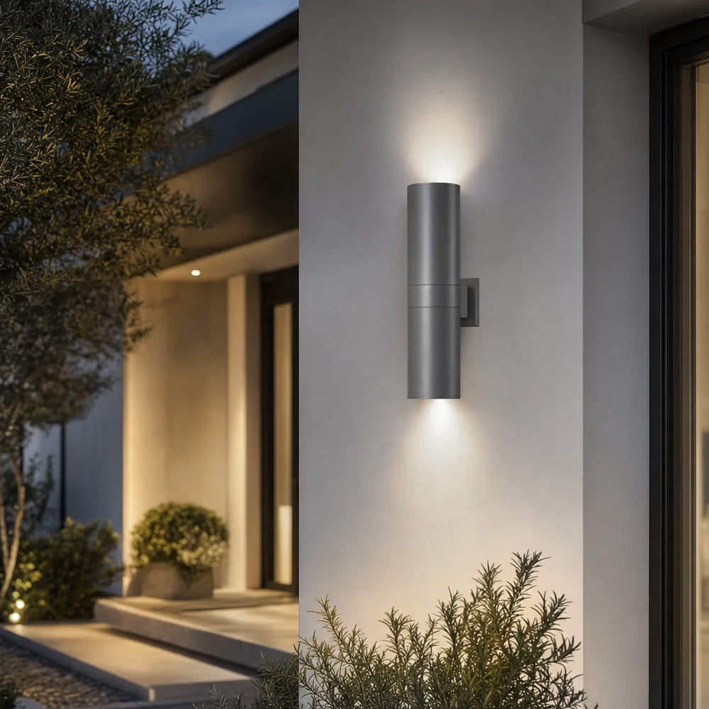 Modern Cylindrical IP65 LED Outdoor Wall Light for Garden