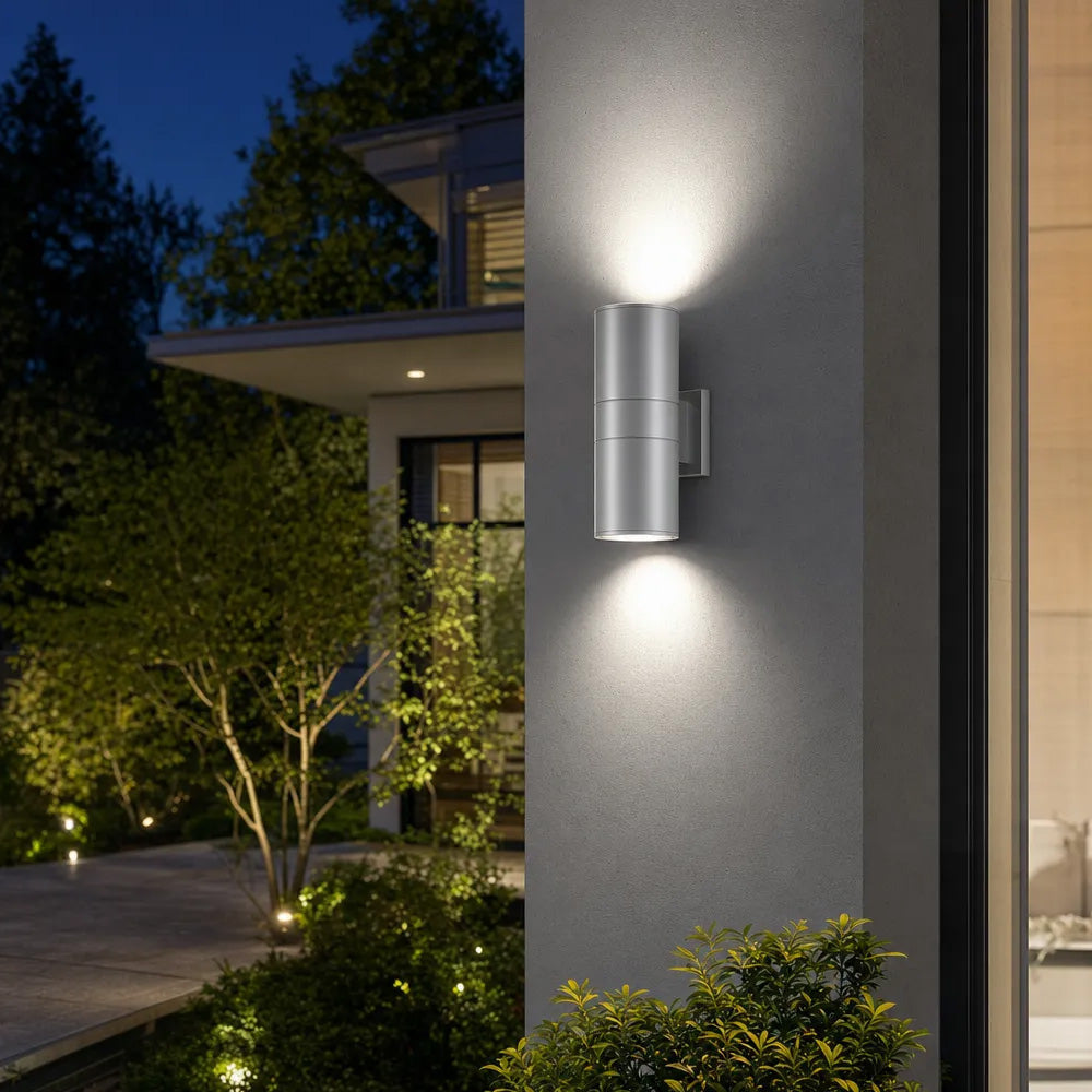 Modern Cylindrical IP65 LED Outdoor Wall Light for Garden
