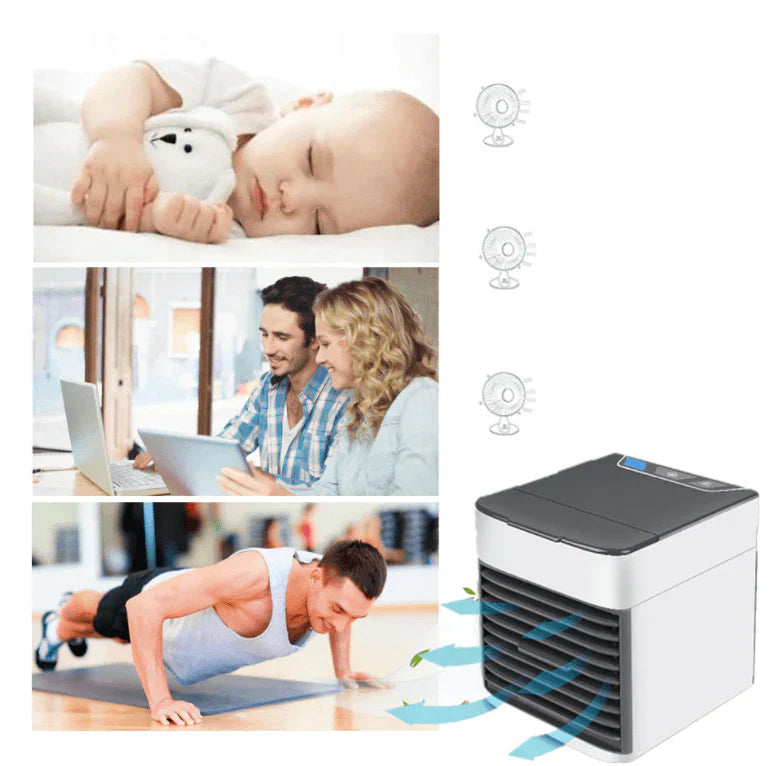 USB Aangedreven Mini Luchtkoeler met Watertank en Ventilator