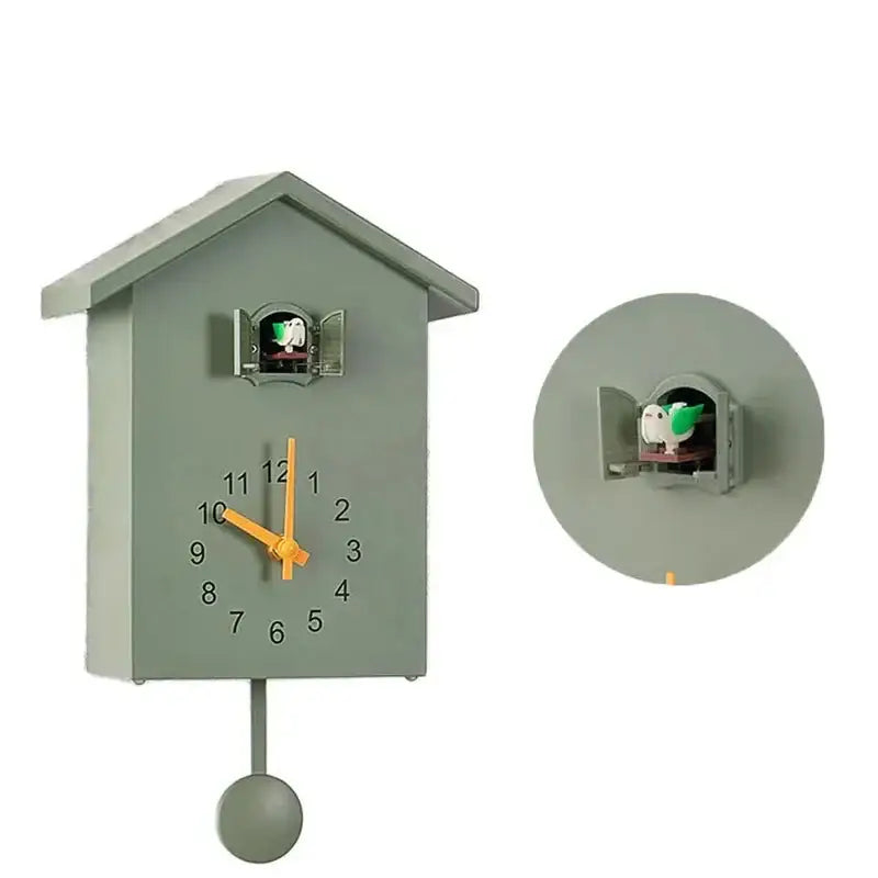 House Shaped Cuckoo Wall Clock with Pendulum
