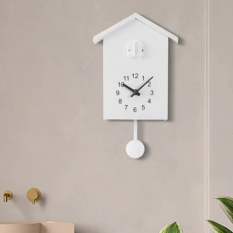 House Shaped Cuckoo Wall Clock with Pendulum