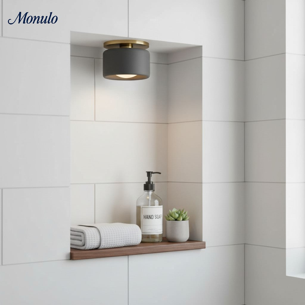 Porcelain Flush Mount Ceiling Light