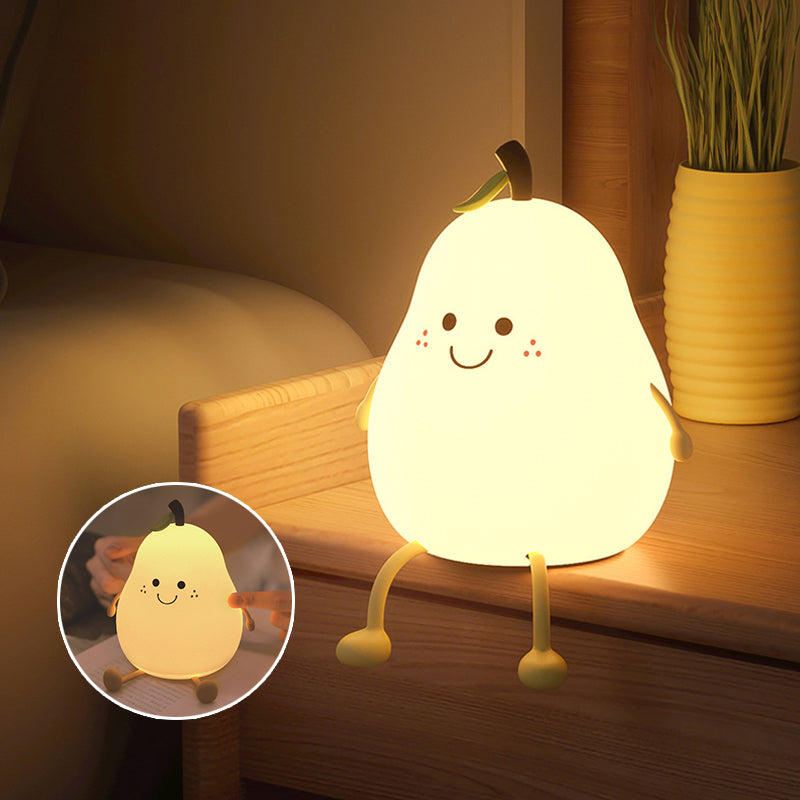 Pear Shaped Night Light With Soft Adjustable Glow