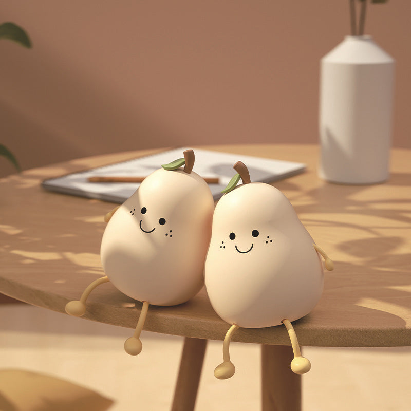 Pear Shaped Night Light With Soft Adjustable Glow