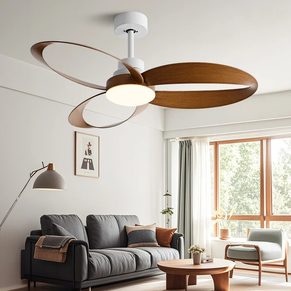 Modern Ceiling Fan with Dimmable LED Light 1