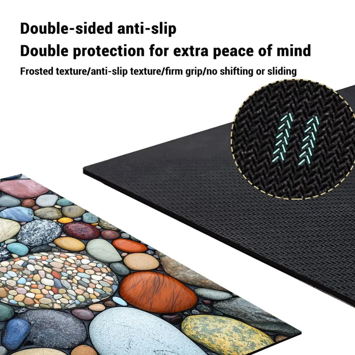 Non-Slip Stone Look Bathroom Mat 5