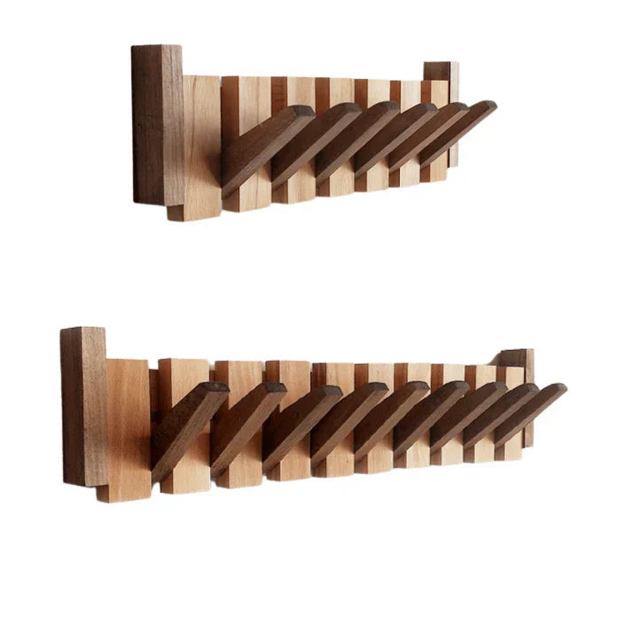 Wooden Coat Rack with Piano Design 8