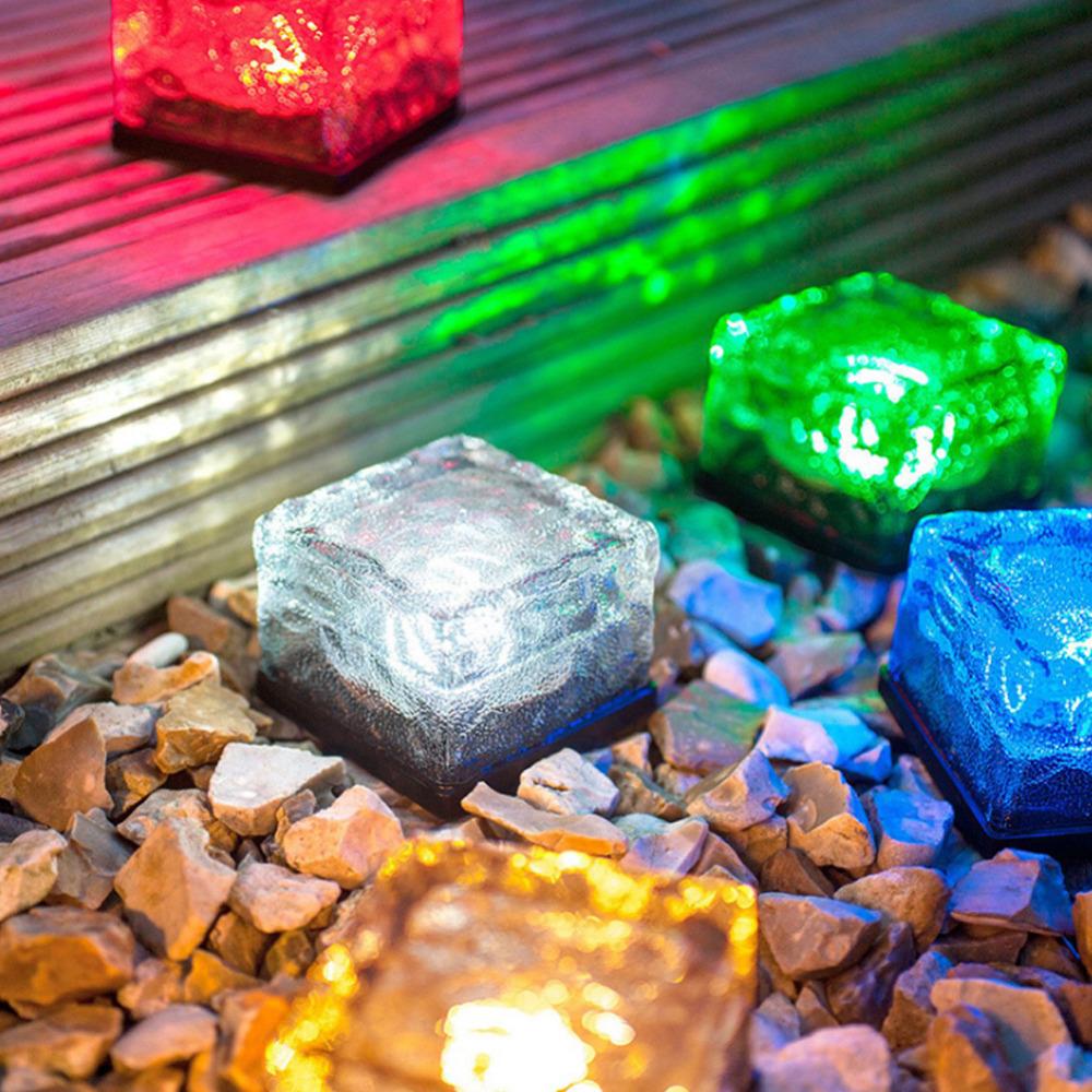 Zonne-energie Tuin Kubus Licht Met Kleurveranderend Water Ripple Effect