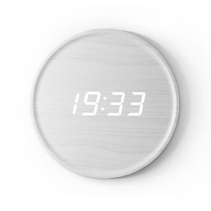 Scandinavian Digital Wall Clock With LED Display And USB Power