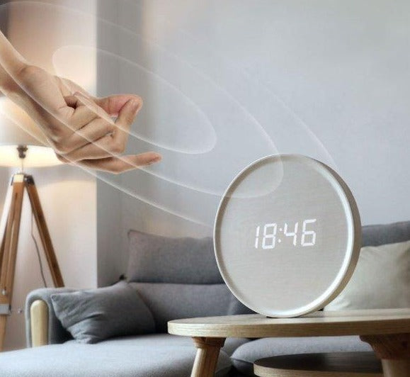 Scandinavian Digital Wall Clock With LED Display And USB Power