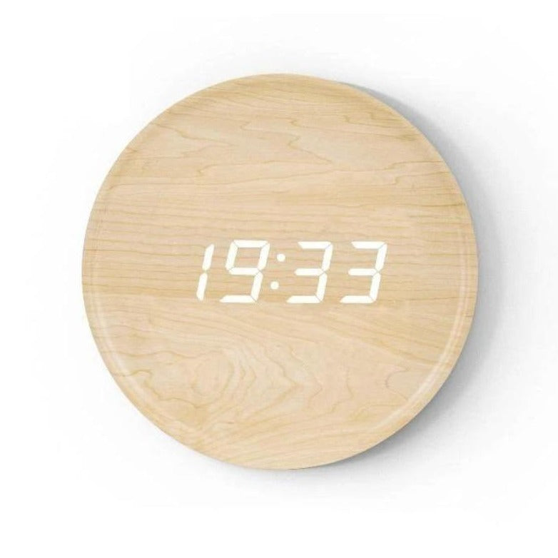 Scandinavian Digital Wall Clock With LED Display And USB Power