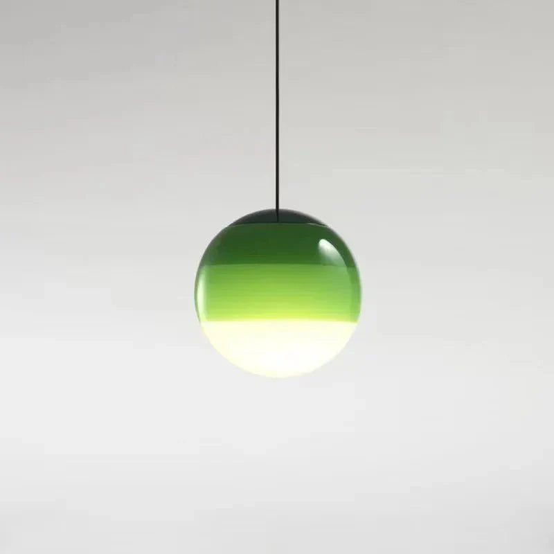 Color Gradient Glass Pendant Lamp Modern Lighting