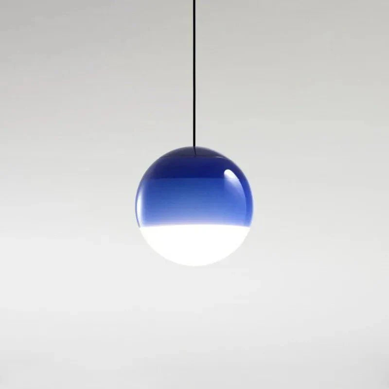 Color Gradient Glass Pendant Lamp Modern Lighting