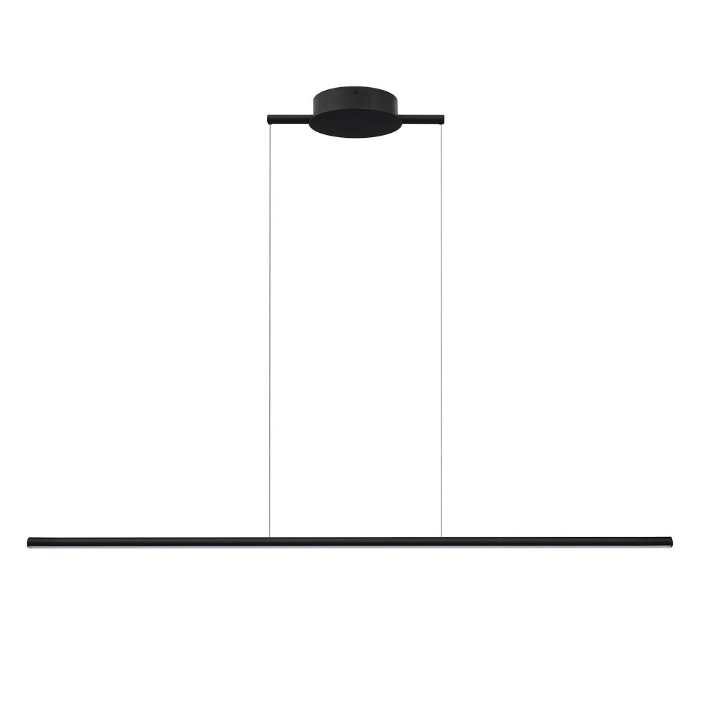 Modern Black Dimmable LED Linear Ceiling Pendant Light