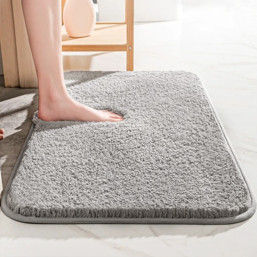 Thick Bath Mat Non Slip Bathroom Floor Mat Water Absorbent