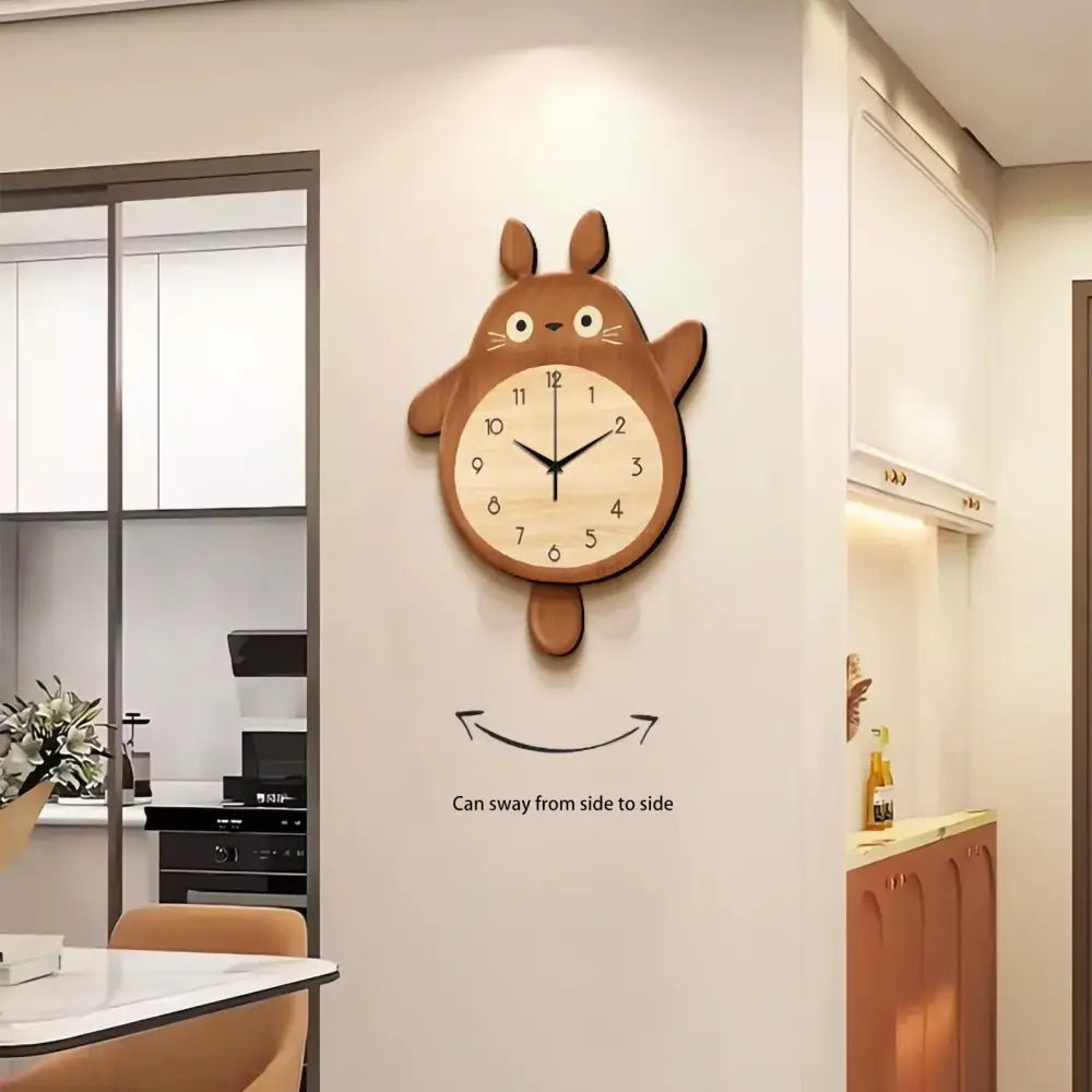 Cute Cartoon Swing Tail Wall Clock