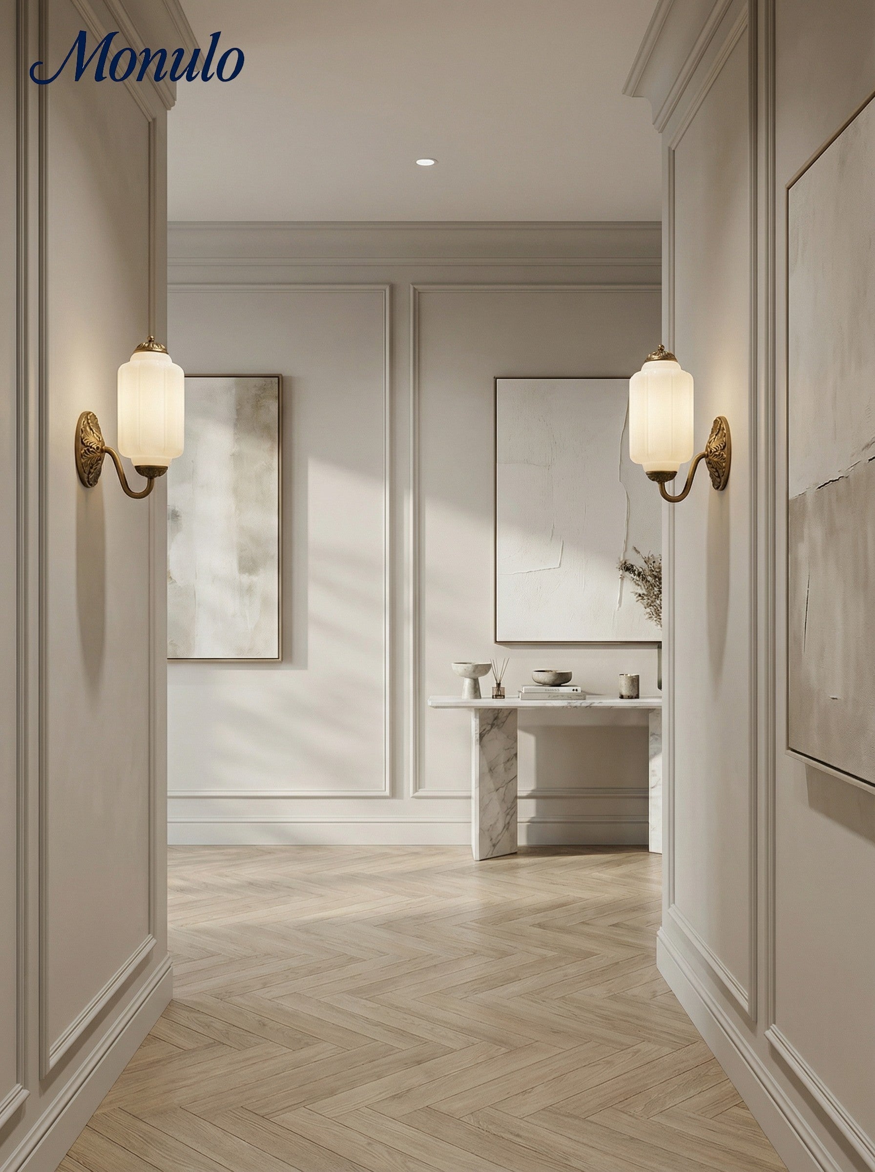 Vintage Milk Glass Wall Sconce Light