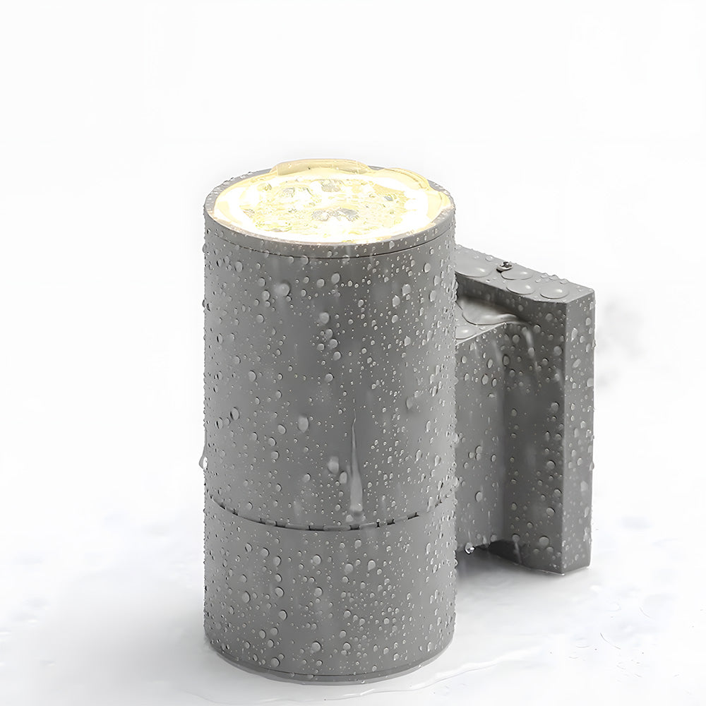 Modern Cylindrical IP65 LED Outdoor Wall Light for Garden