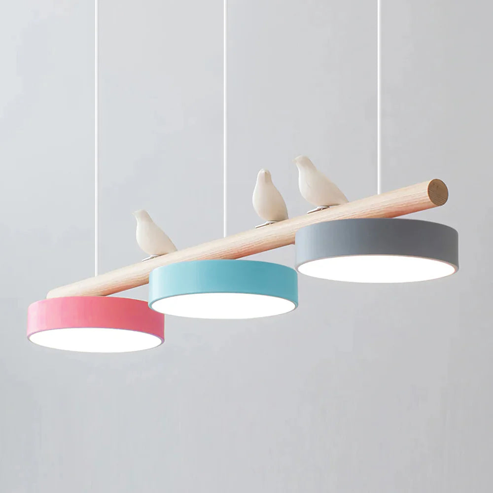 Nordic Bird Beam Pendant Lamp