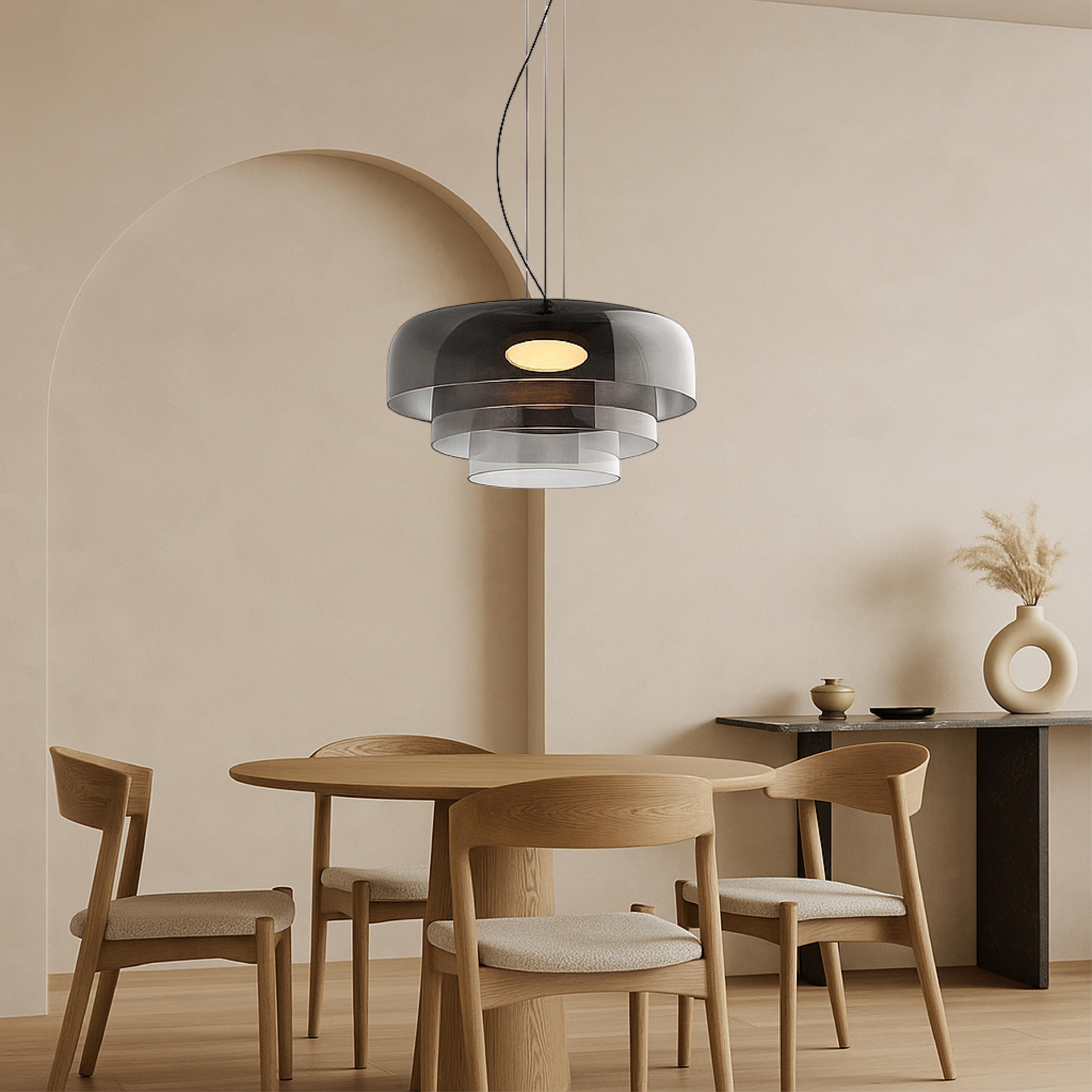 Layered Glass Pendant Light