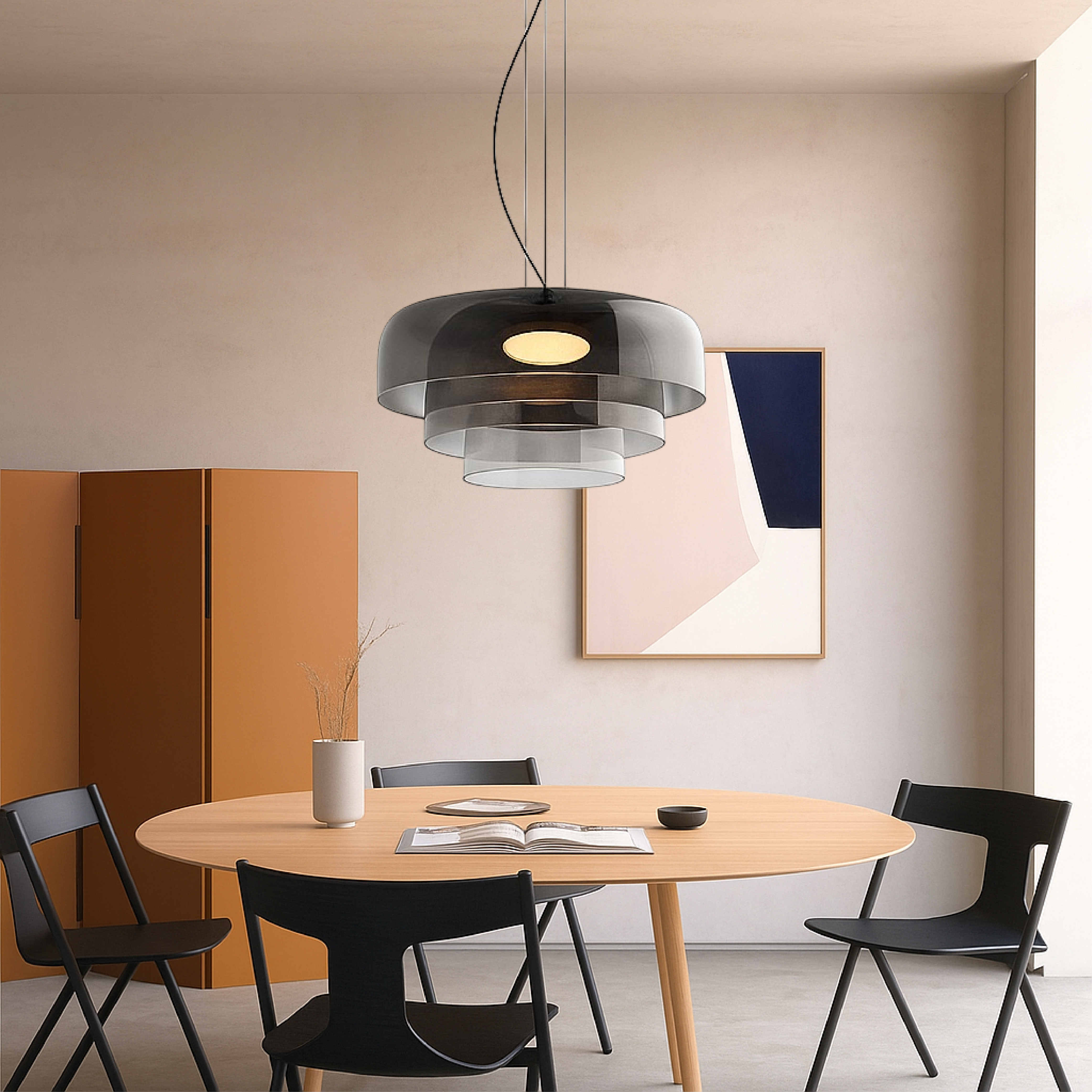 Layered Glass Pendant Light