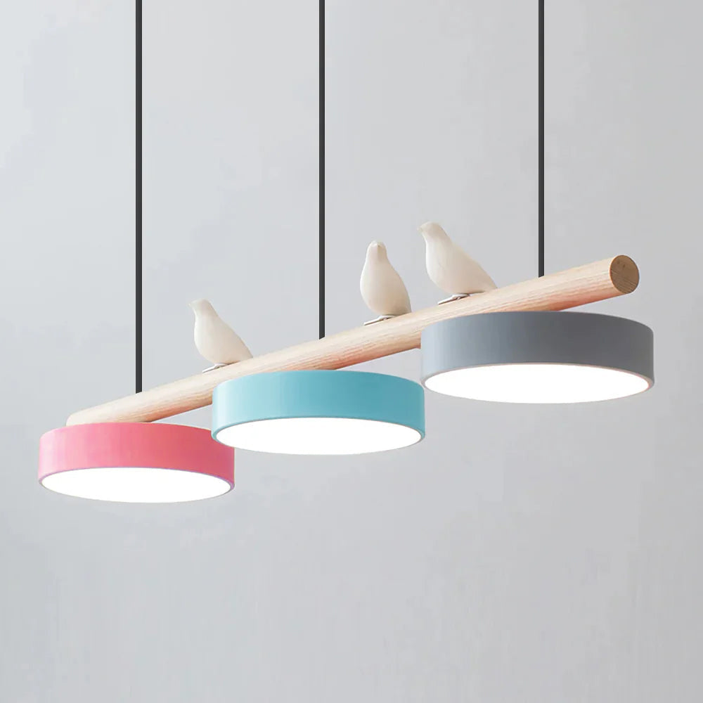 Nordic Bird Beam Pendant Lamp