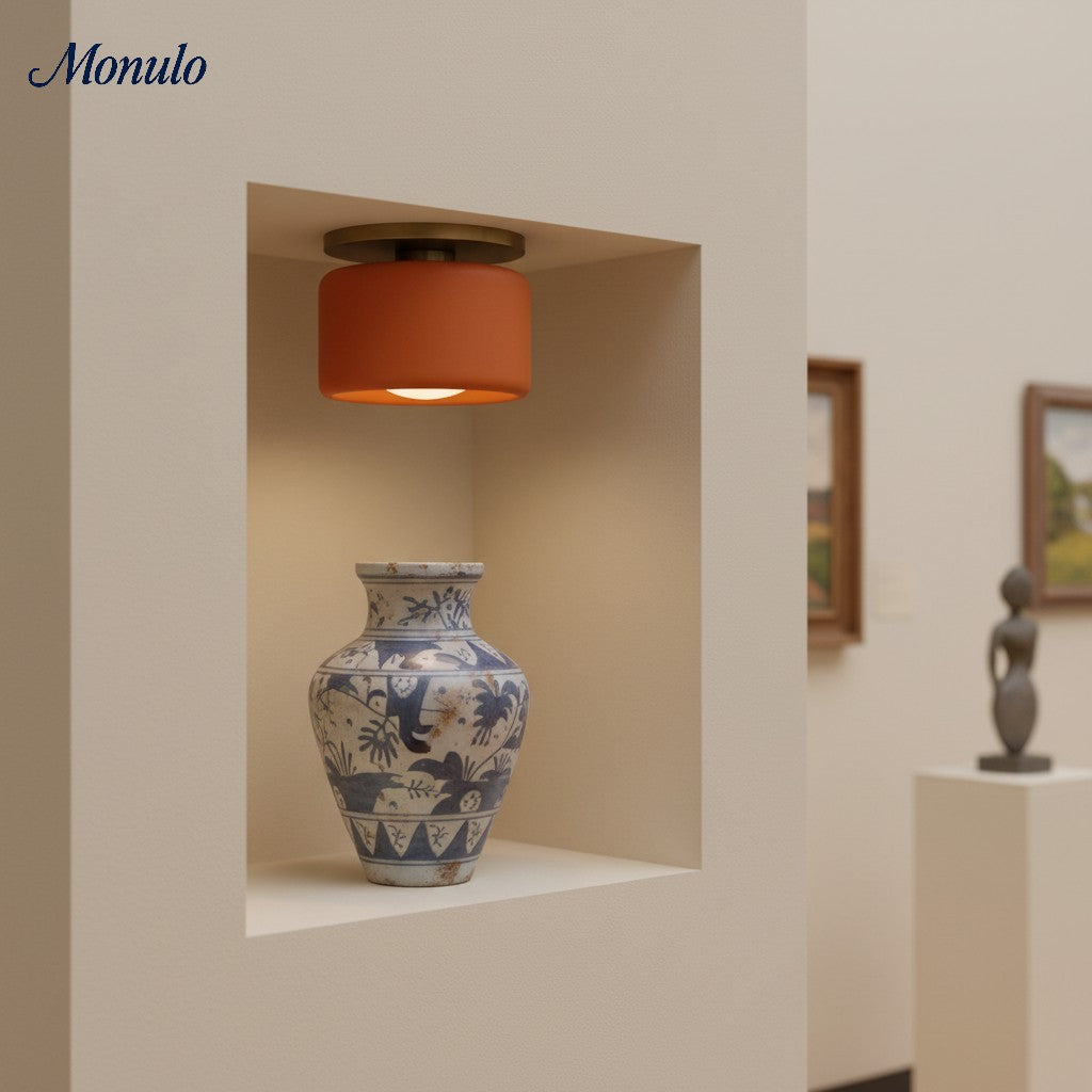 Porcelain Flush Mount Ceiling Light