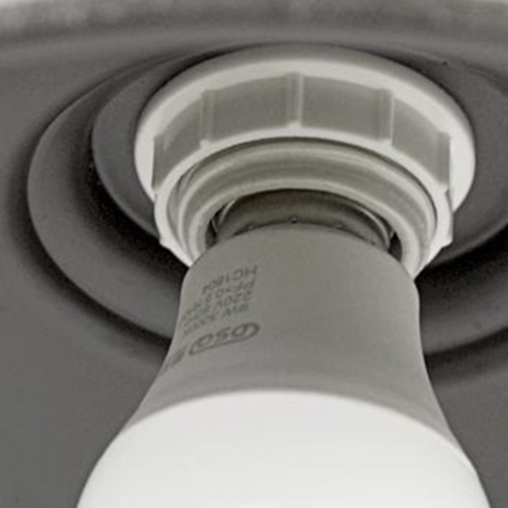 Industriële metalen buitenwandlamp met gebogen tuinlantaarn