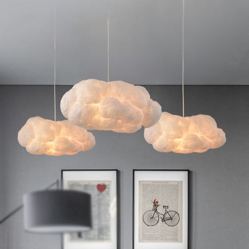 Pendant Light with Cloud Form and Soft Diffused Glow