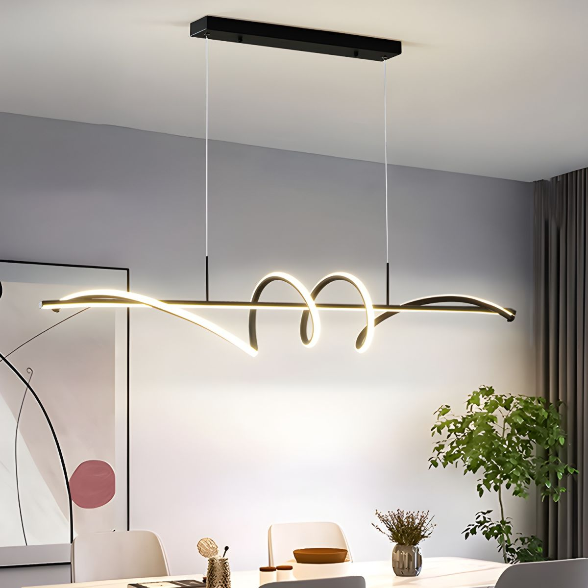 Contemporary LED String Pendant Light