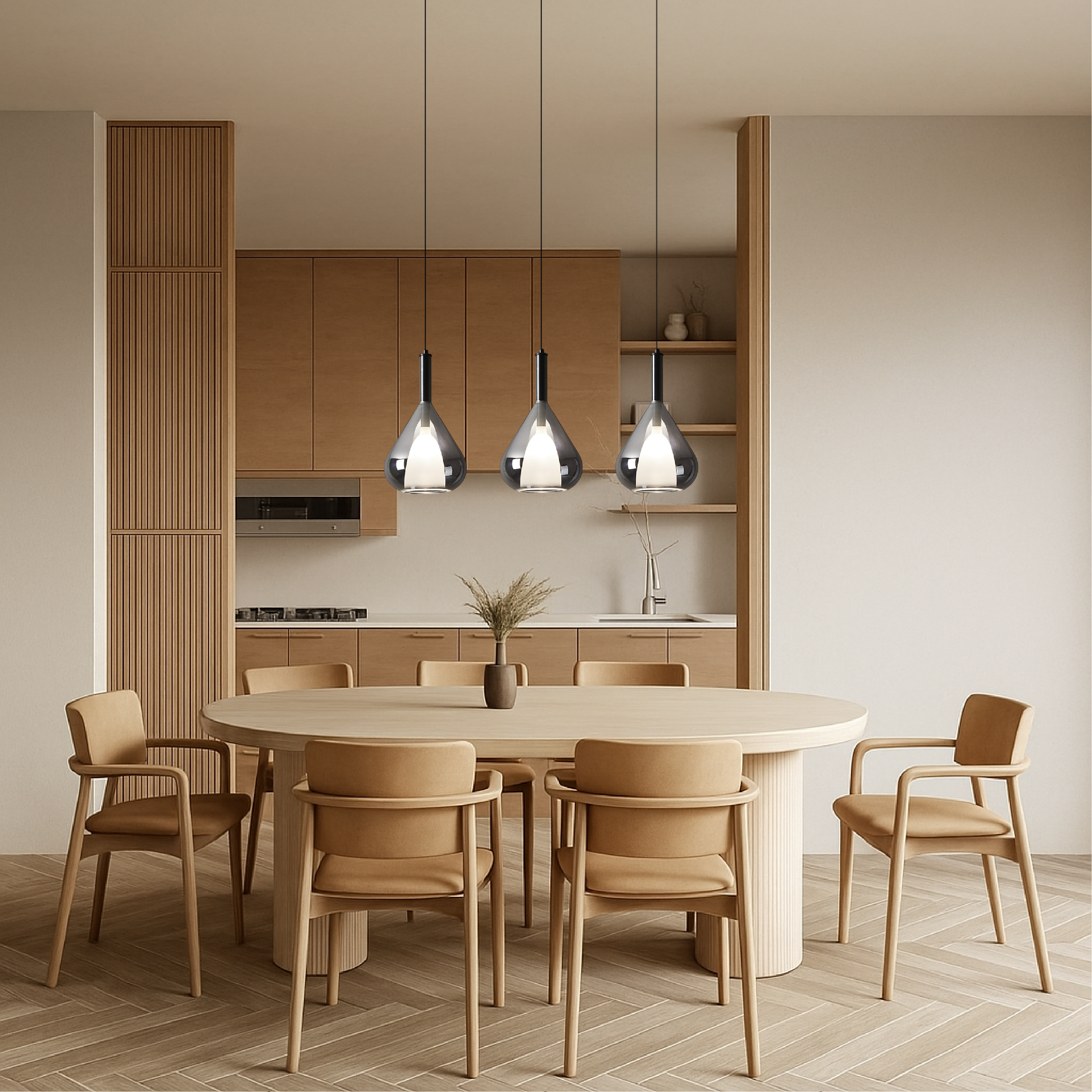 Elegant Glass Pendant Light