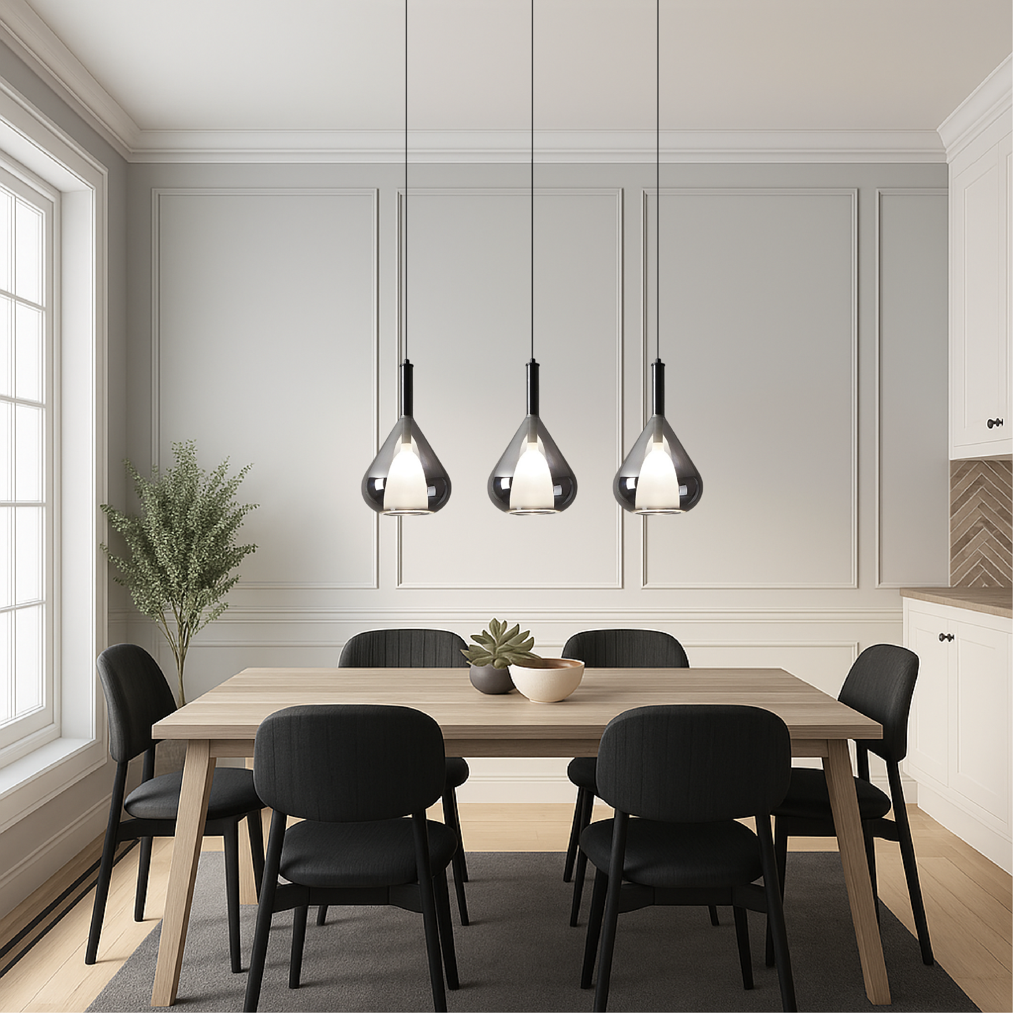 Elegant Glass Pendant Light