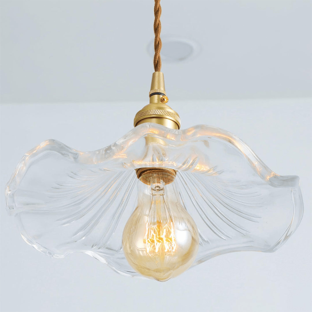 Vintage Hibiscus Pendant Light