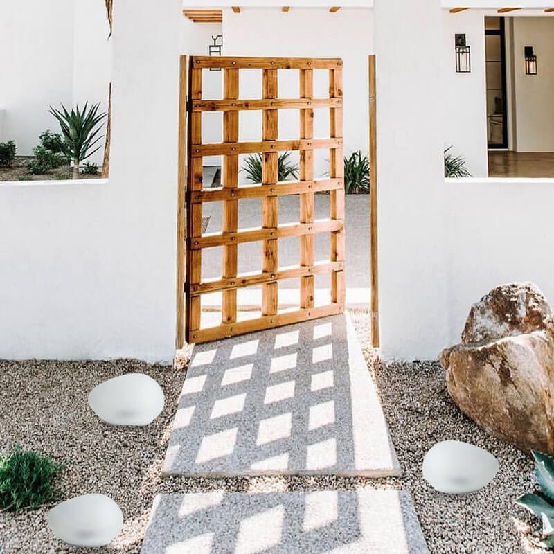 Frosted Glass-Look Solar Ground Light Compact Design