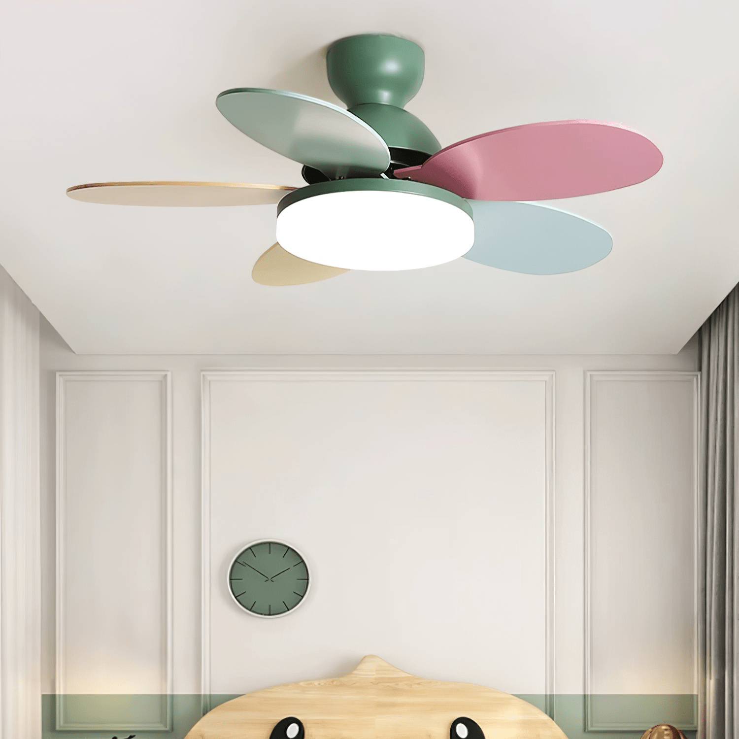 Moderne Plafondventilator LED Licht met Multikleurige Bladen