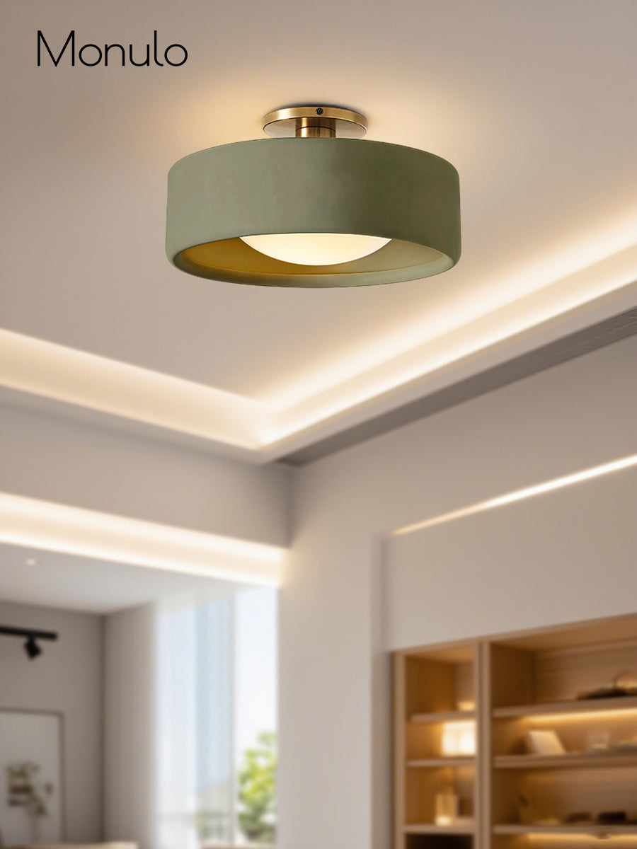 Porcelain Flush Mount Ceiling Light