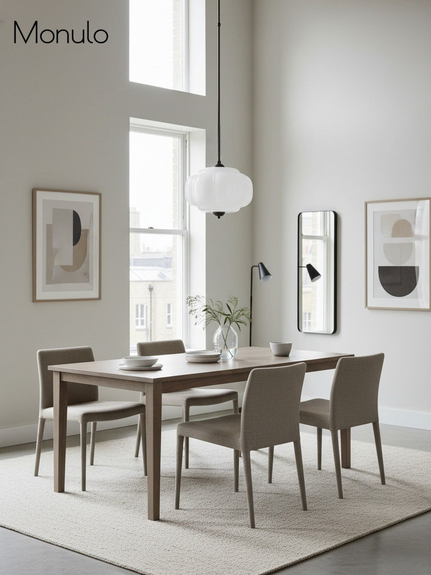 Vintage Milk Glass Semi-Flush Mount Pendant Light