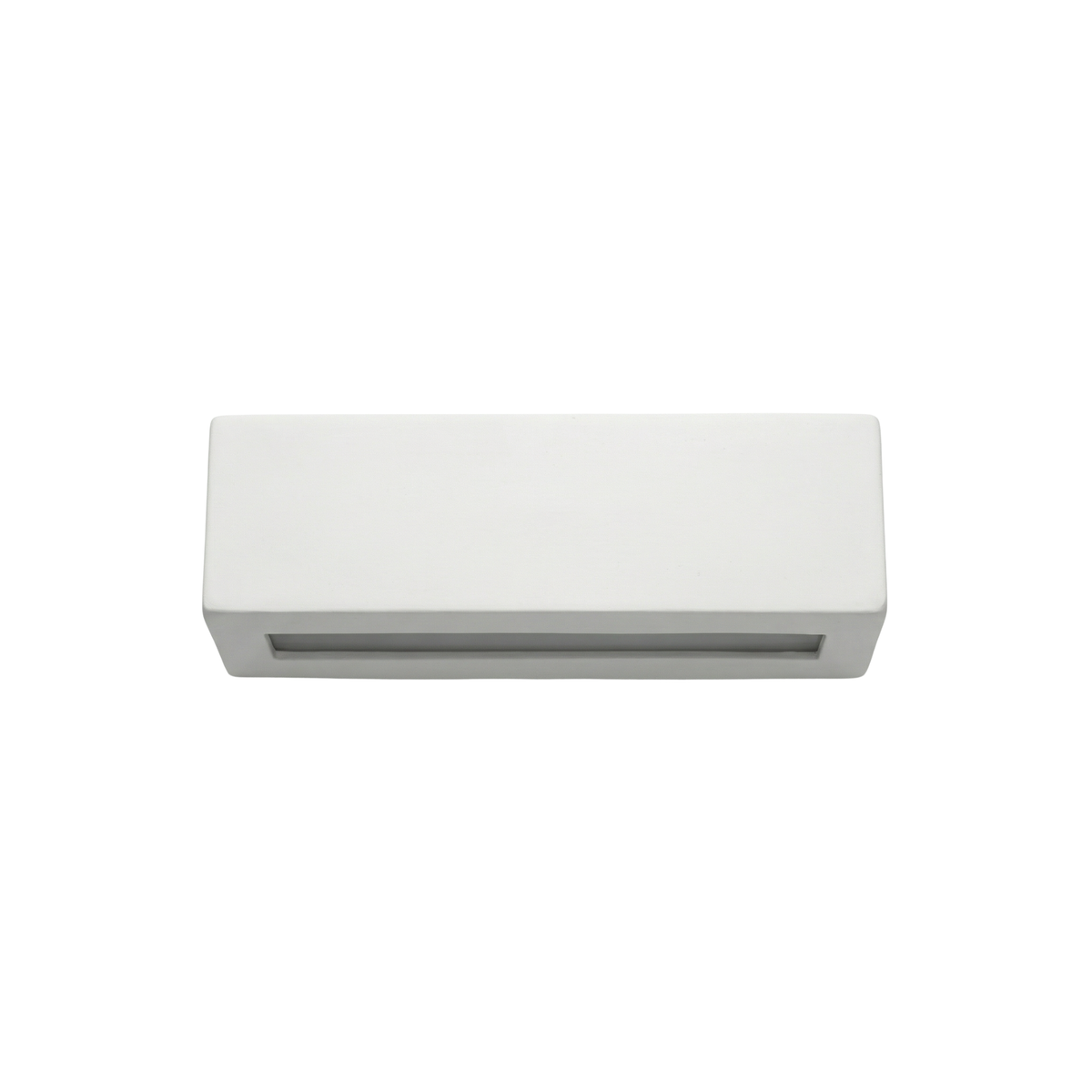 Applique murale en céramique avec abat-jour rectangulaire et éclairage haut et bas