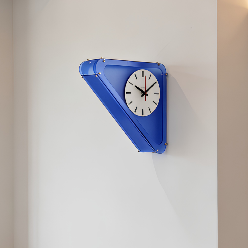 Horloge murale géométrique minimaliste design