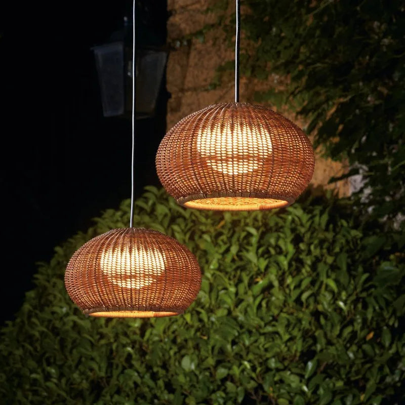 Organic Bamboo Pendant Light