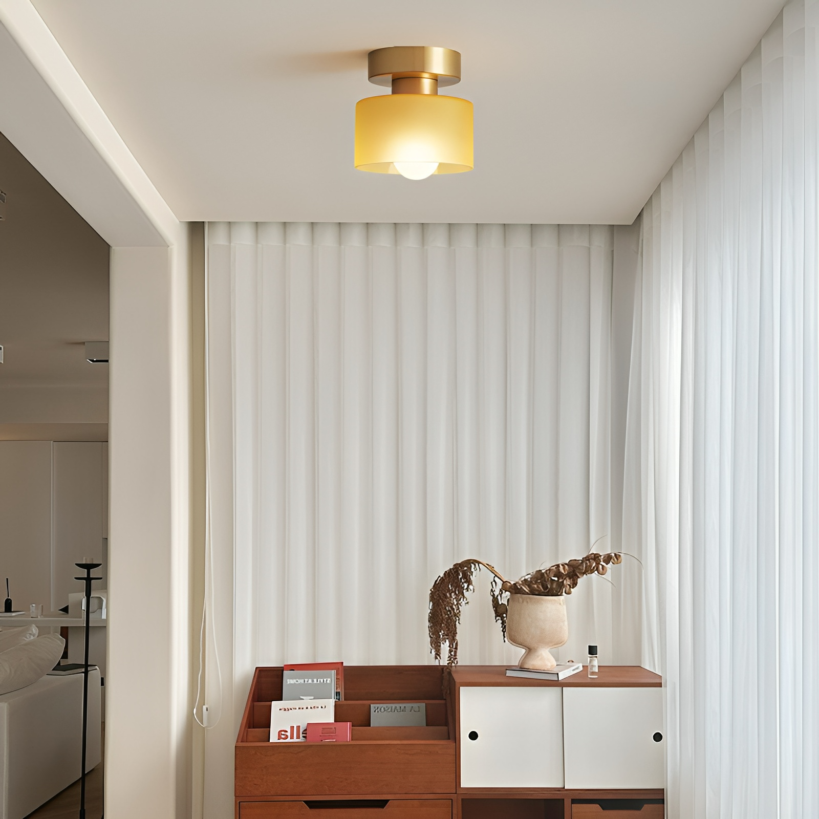 Contemporary Bauhaus Ceiling Spotlight