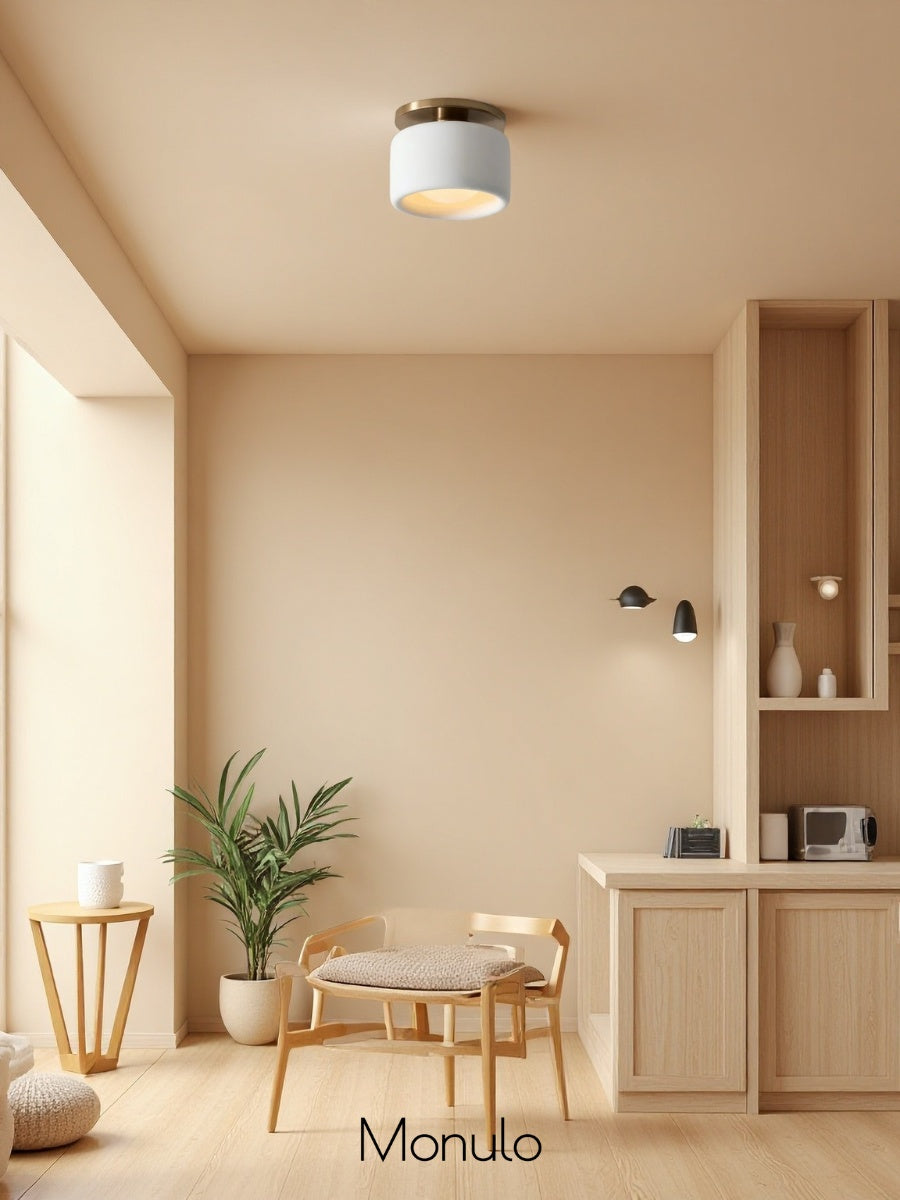 Porcelain Flush Mount Ceiling Light