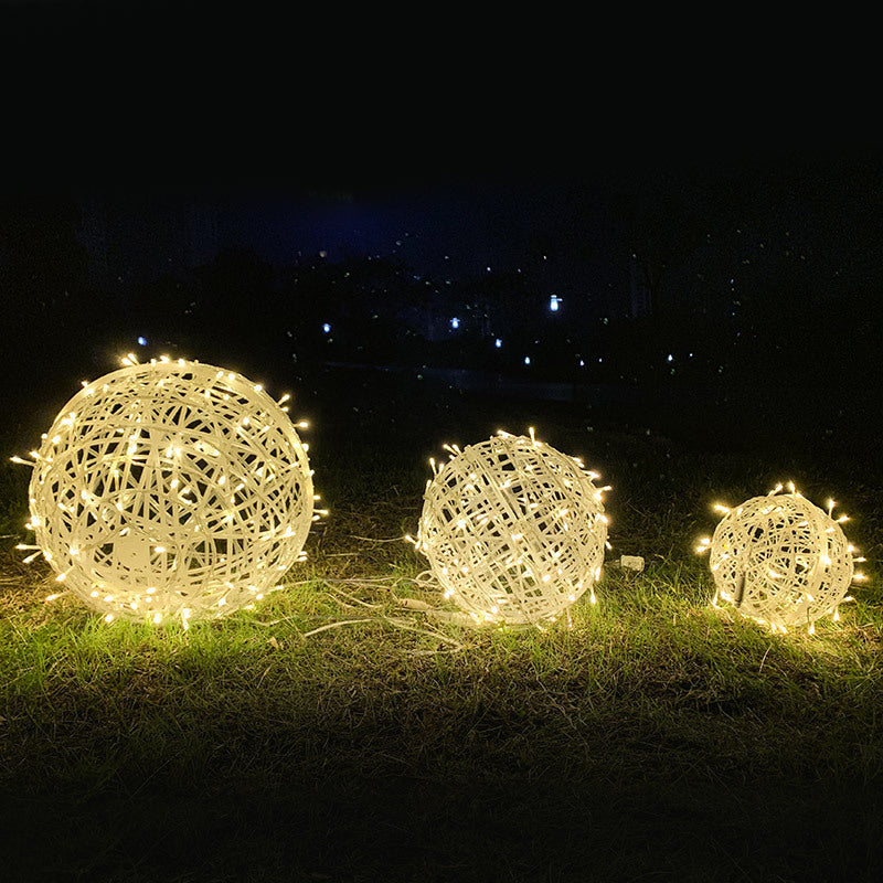 Hanging LED Sphere Lights with Metal Wire Ball Design