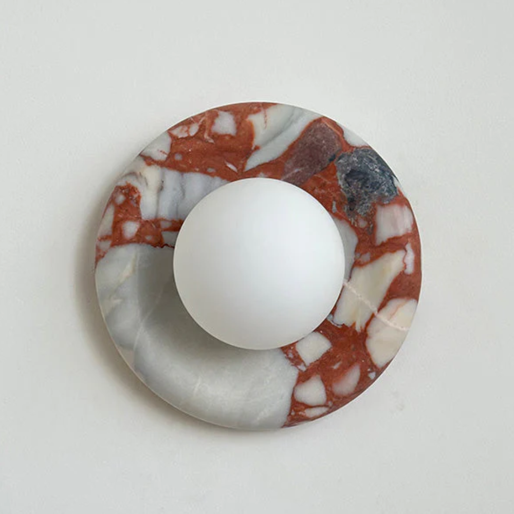 Marble Wall Sconce Modern Indoor LED Wall Light Elegant Fixture