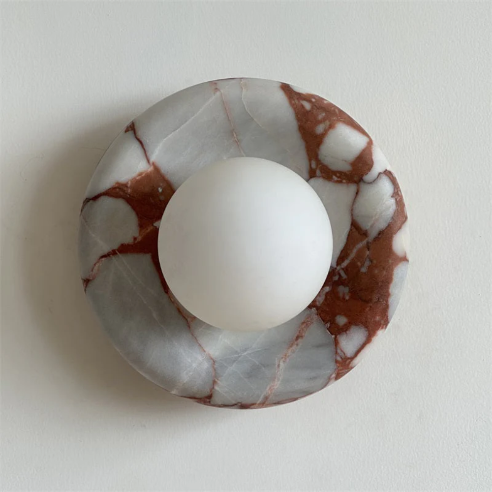 Marble Wall Sconce Modern Indoor LED Wall Light Elegant Fixture