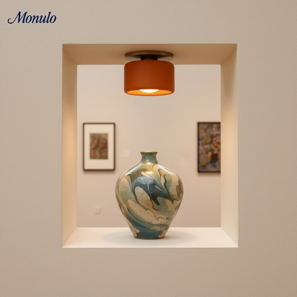 Porcelain Flush Mount Ceiling Light