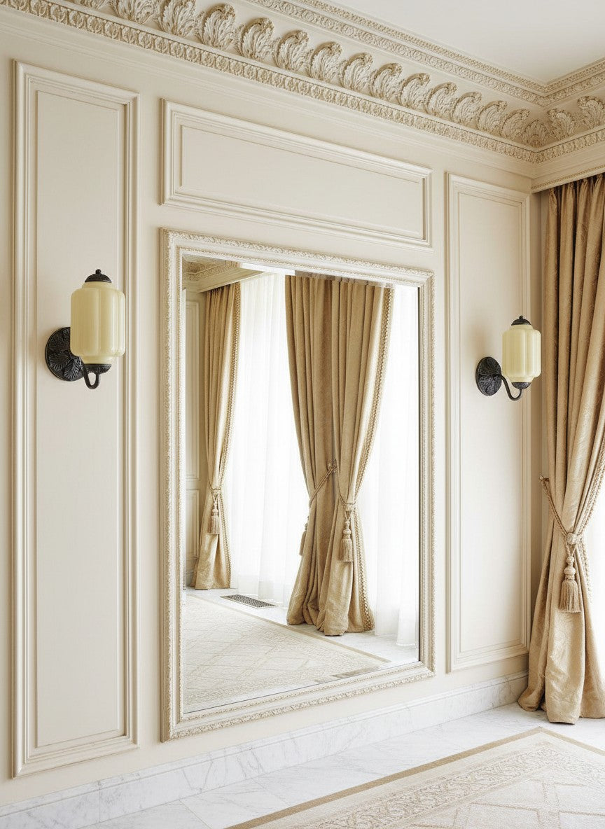 Vintage Milk Glass Wall Sconce Light