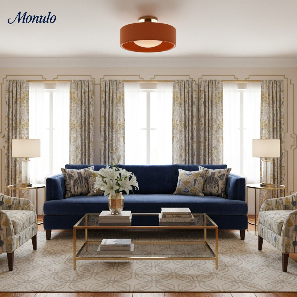 Porcelain Flush Mount Ceiling Light